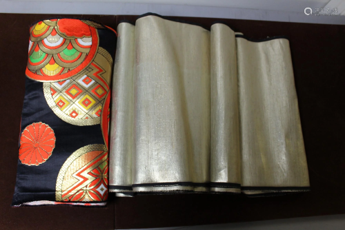 Japanese Obi and a Fabric Piece