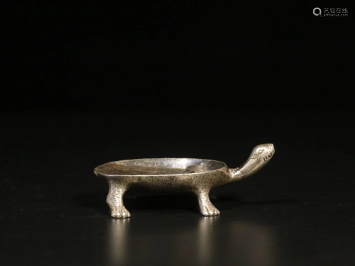 Republic of China 20 Century Sterling Silver Turtle