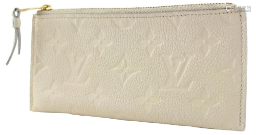Louis Vuitton Neige Ivory Monogram Empreinte Leather