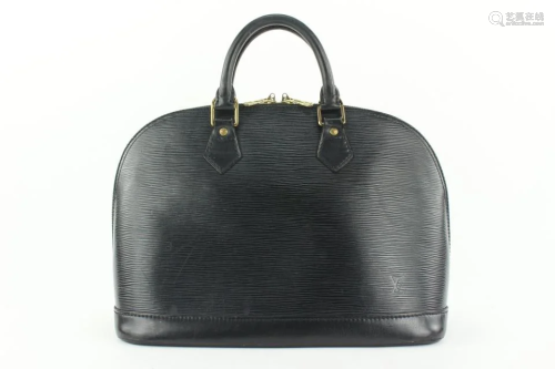 Louis Vuitton Black Epi Leather Noir Alma PM Bag