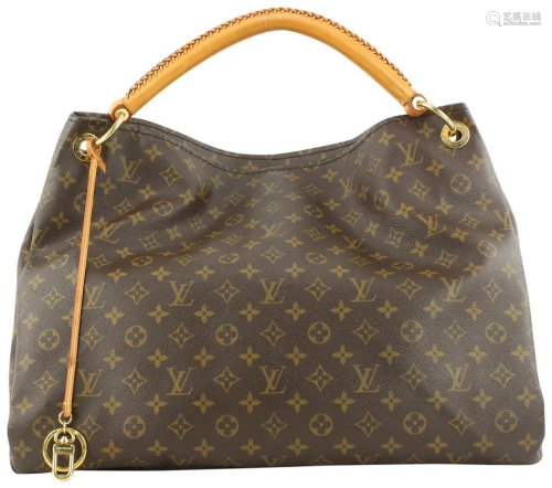 Louis Vuitton Rare Large Monogram Artsy GM Hobo Bag