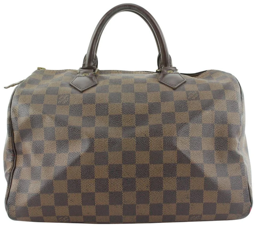 Louis Vuitton Damier Ebene Speedy 30 Boston Bag