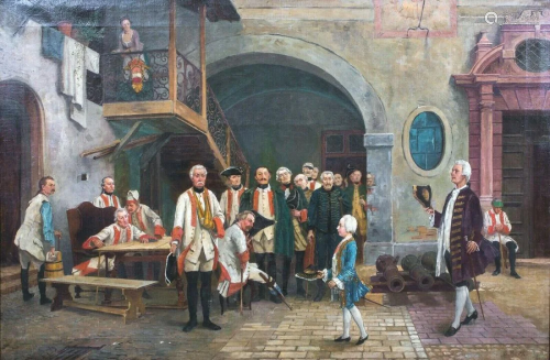 Austrian Wars Oil Painting