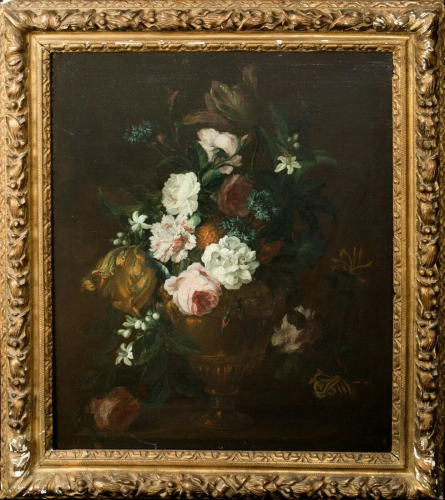 Flowers In An Urn Oil Painting