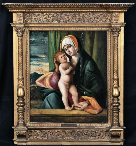 Madonna & Jesus Oil Painting