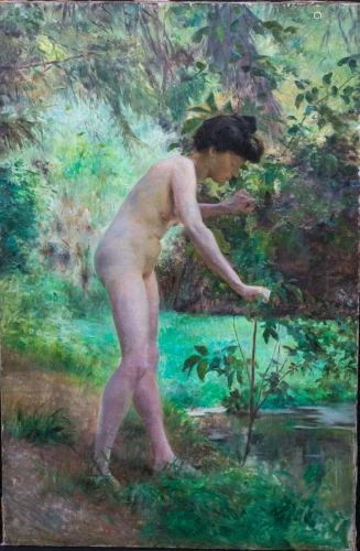Nude Portrait Oil Painting