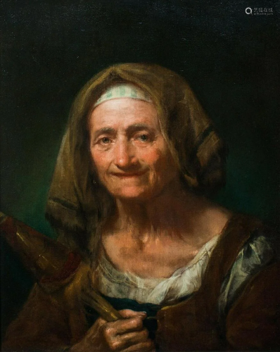Portrait Of An Elderly Woman Oil Painting