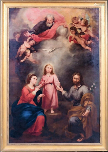 The Holy Trinity Of Earth & Heaven Oil Painting