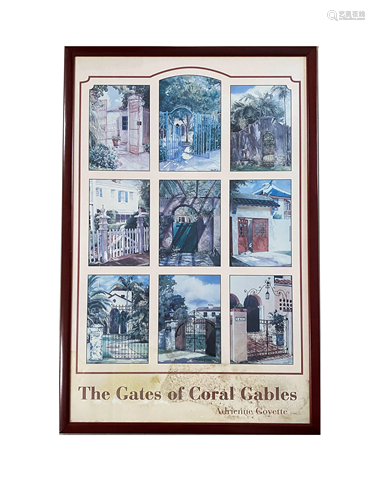 The Gates Of Coral Gables Poster by Adrienne Goyette