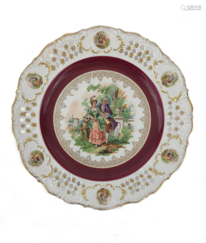 Imperial Bavaria Germany Porcelain Plate.