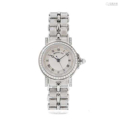 BREGUET MARINE Réf : 437 L MONTRE BRACELET DE DAME En or bla...