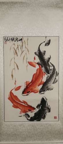 Chinese painting of fish - Wu fapeng