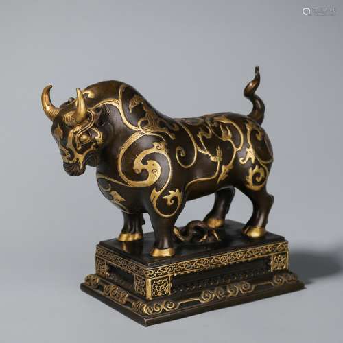 Chinese bronze gold gilded ornaments