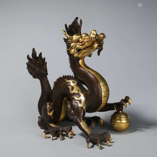 Chinese bronze gold gilded ornaments