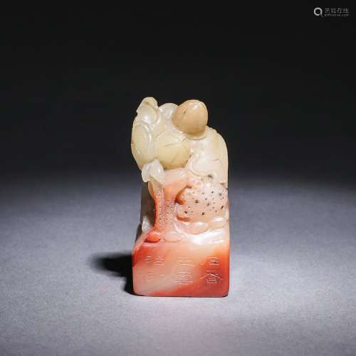 Chinese old collection seal of shoushan furong stone