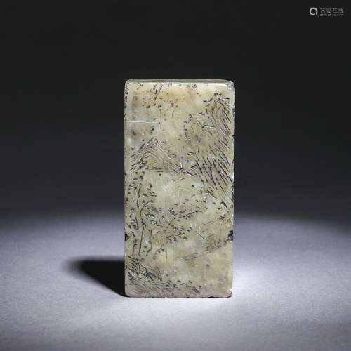 Chinese old collection Seal of Qingtian Stone