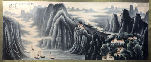 Chinese painting of Landscape - Li Keran