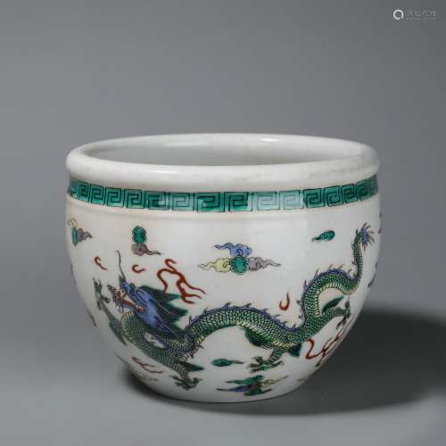 Chinese famille rose porcelain brush washer with pattern of ...