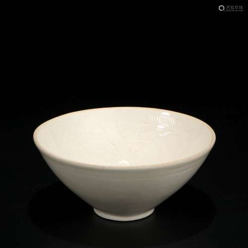 Chinese White glazed porcelain bowl