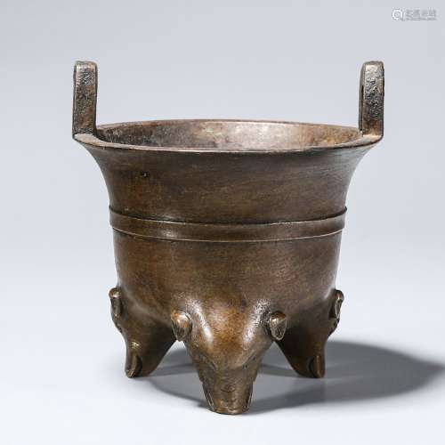 Chinese old collection bronze furnace