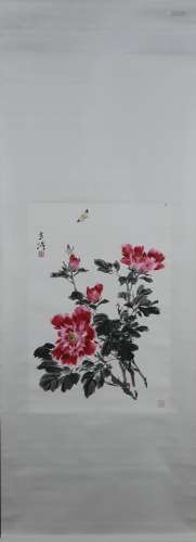 Chinese painting of Peony - Wang Xuetao