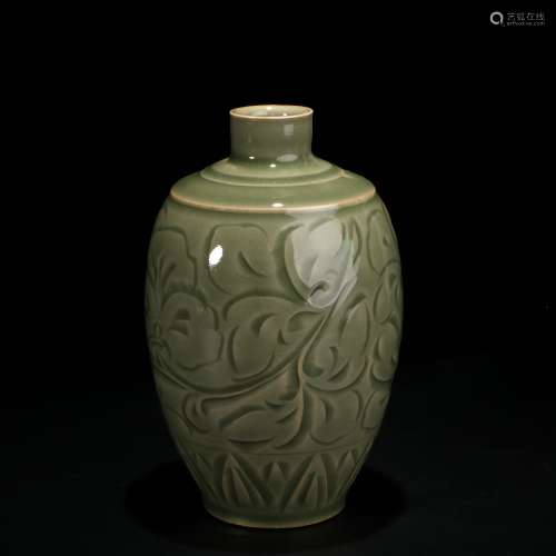 耀州窯刻花瓶