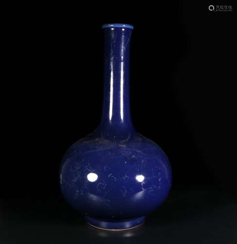 藍釉膽瓶