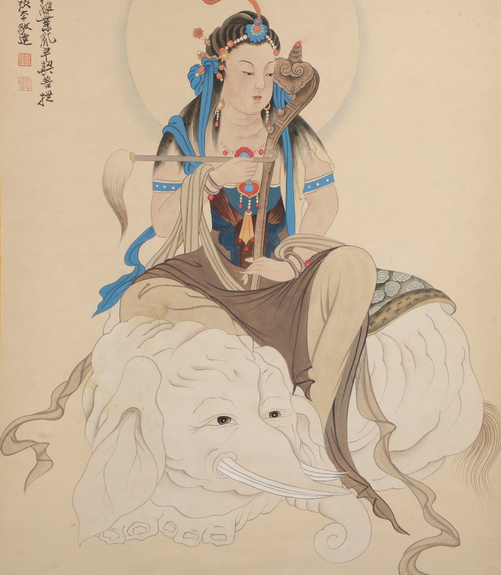 佛教国画作品图片