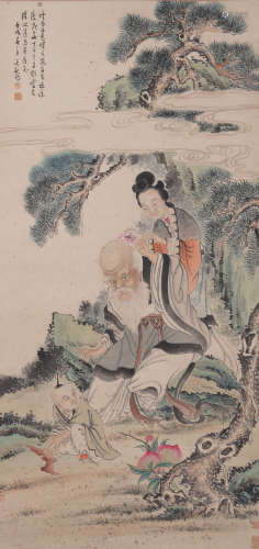 A Wu guandai's figure painting