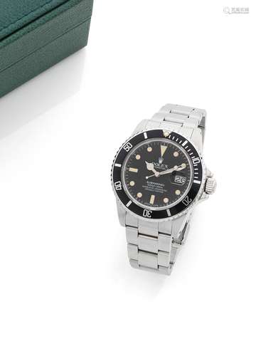 ROLEX Submariner, ref. 16800, n° 8292587Vers 1984Montre brac...