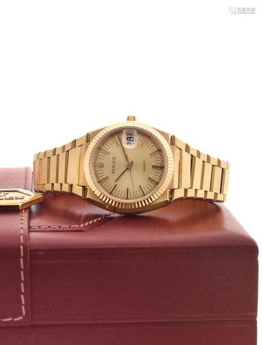 ROLEX Texano, ref. 5100, n° 233Vers 1970Montre bracelet en o...