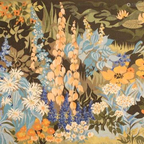 Hervé LELONG ( né en 1937) Fleurs des chemins TAPISSERIE d'A...