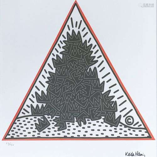 D'après Keith HARING (1958-1990) A Pile of Crowns, for Jean-...