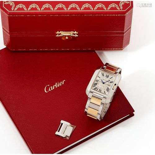 Cartier, Tank anglaise, Ref 3511, n° 350766TX, garantie d'or...