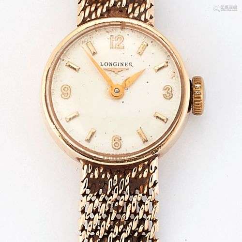 MONTRE BRACELET LONGINES EN OR 9 CARATS POUR DAMES, cadran a...