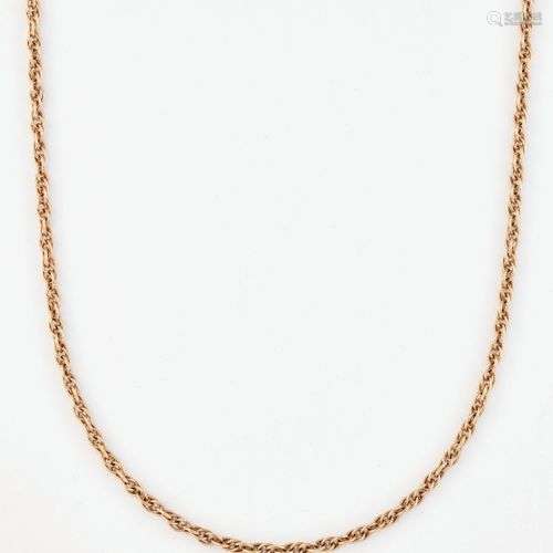 COLLIER EN CHAÎNE 9CT PRINCE DE GALLES, poinçonné Londres 19...