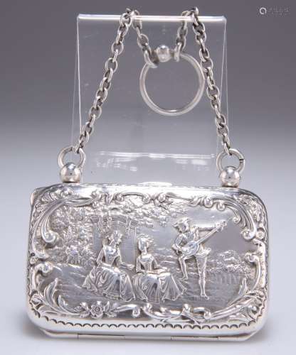 UN PORTE-Monnaie EDWARDIEN EN ARGENT, par Henry Matthews, Bi...