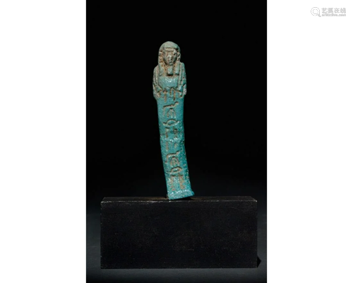 EGYPTIAN INSCRIBED SHABTI - TRANSLATED