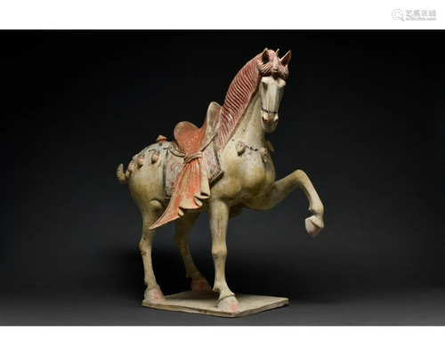 CHINESE TANG DYNASTY TERRACOTTA HORSE - TL TESTED