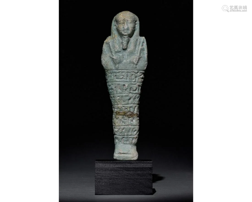 EGYPTIAN FAIENCE SHABTI