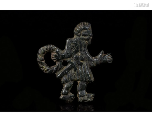 RARE VIKING BRONZE FIGURE OF SIGURD