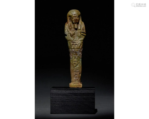 EGYPTIAN FAIENCE SHABTI