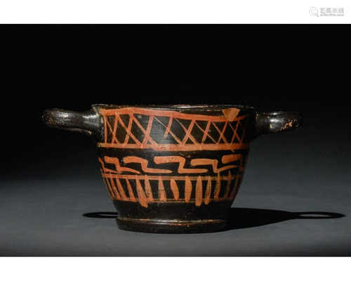 GREEK APULIAN XENON WARE SKYPHOS