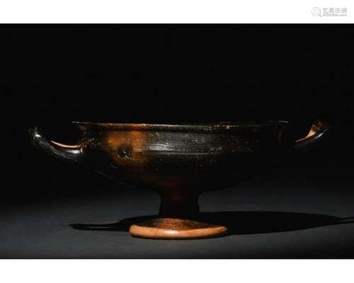 APULIAN BLACK GLAZED KYLIX