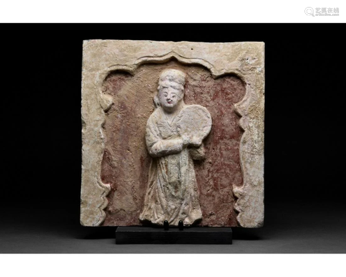 RARE CHINESE SONG DYNASTY TERRACOTTA BRICK