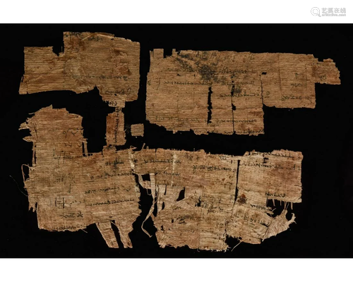 EGYPTIAN PAPYRUS FRAGMENTS