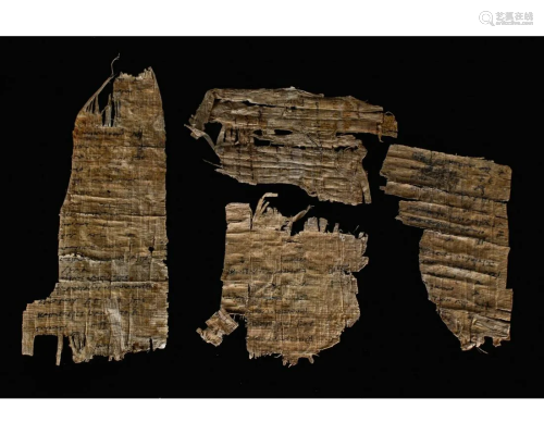 EGYPTIAN PAPYRUS WITH GREEK TEXT