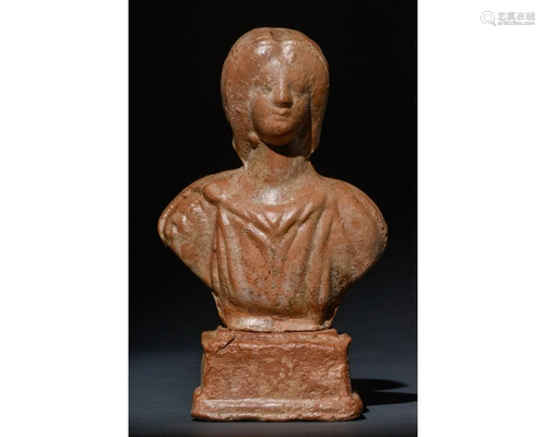 ROMAN TERRACOTTA BUST OF JULIA DOMNA