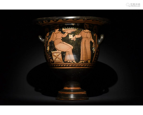 LARGE GREEK APULIAN BELL KRATER - TL TESTED