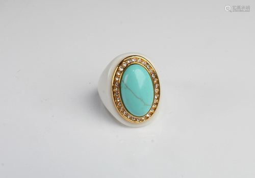 A Turquoise Inlay Ring